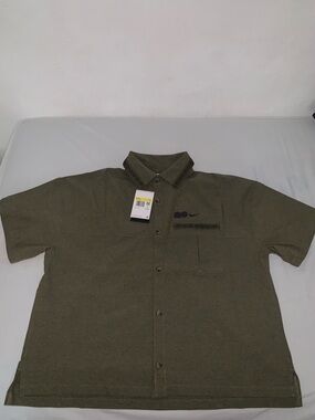 Nike Sportswear x Naomi Osaka short sleeve button olive green Size: Small
